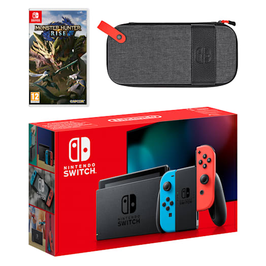 Nintendo Switch (Neon Blue/Neon Red) MONSTER HUNTER RISE Pack